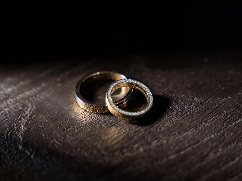 Matching weddings bands