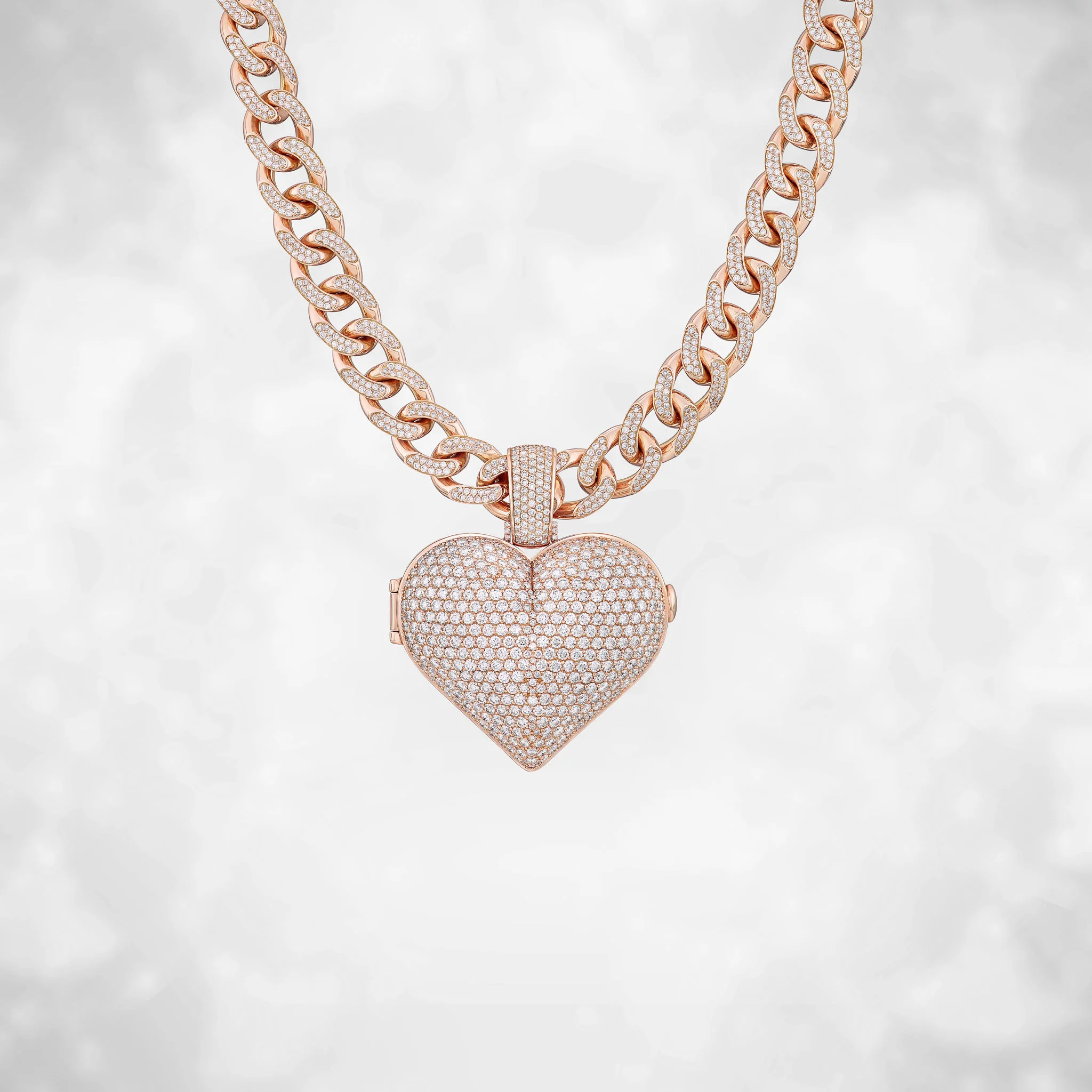 Necklace Heart Cuban
