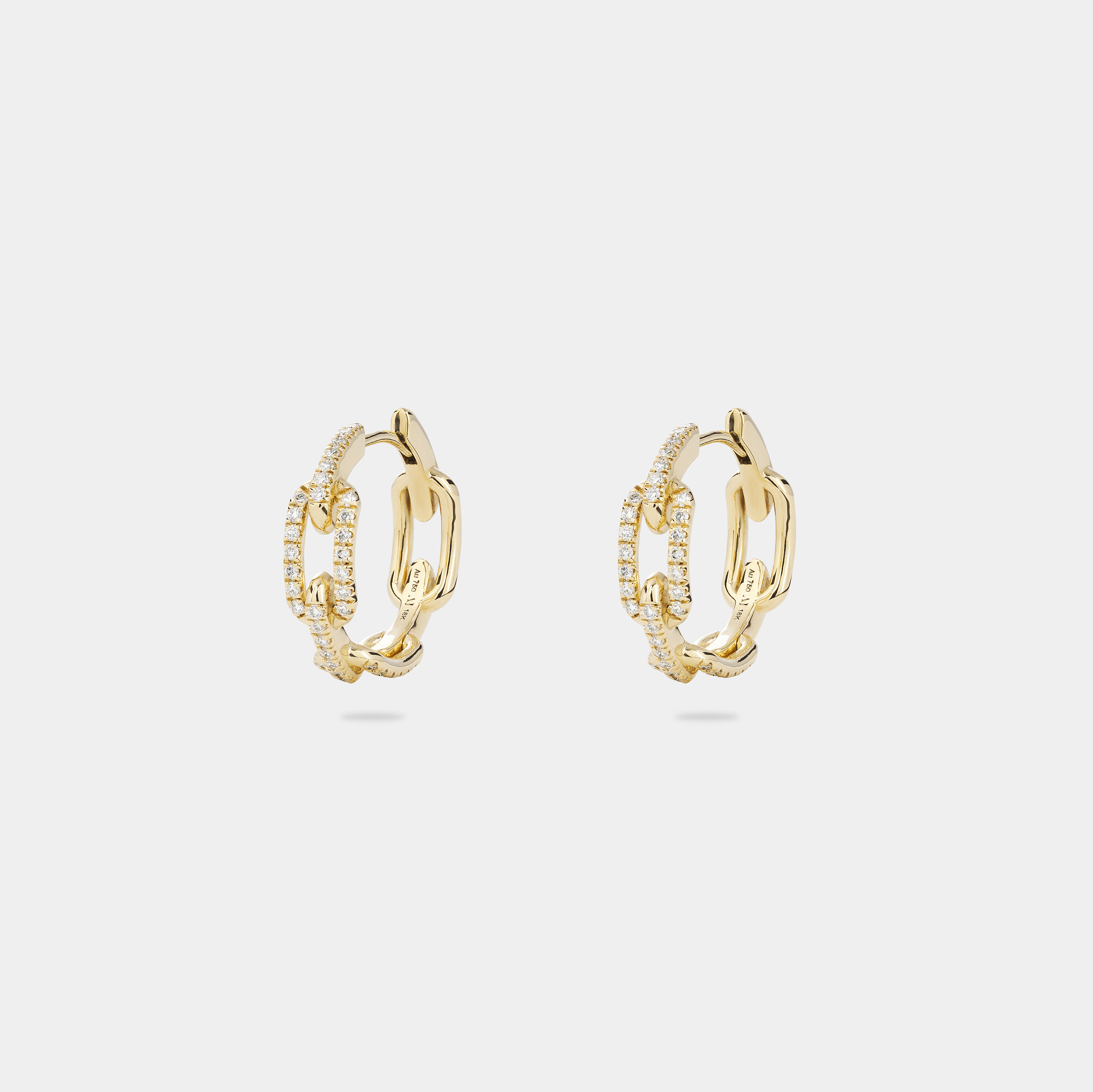 Link Chain Hoop Earrings 