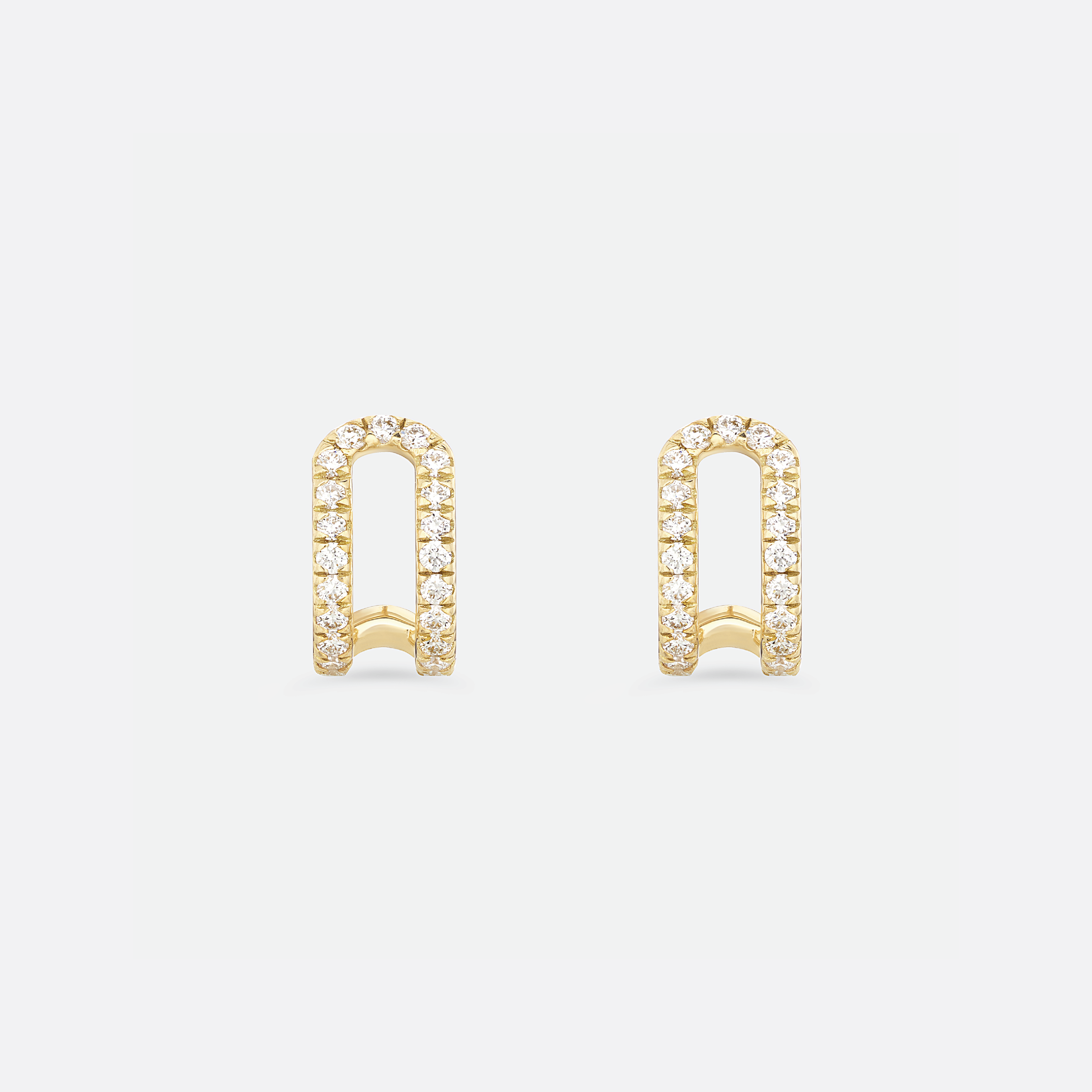 mc7e6 link stud hoop earrings jewels