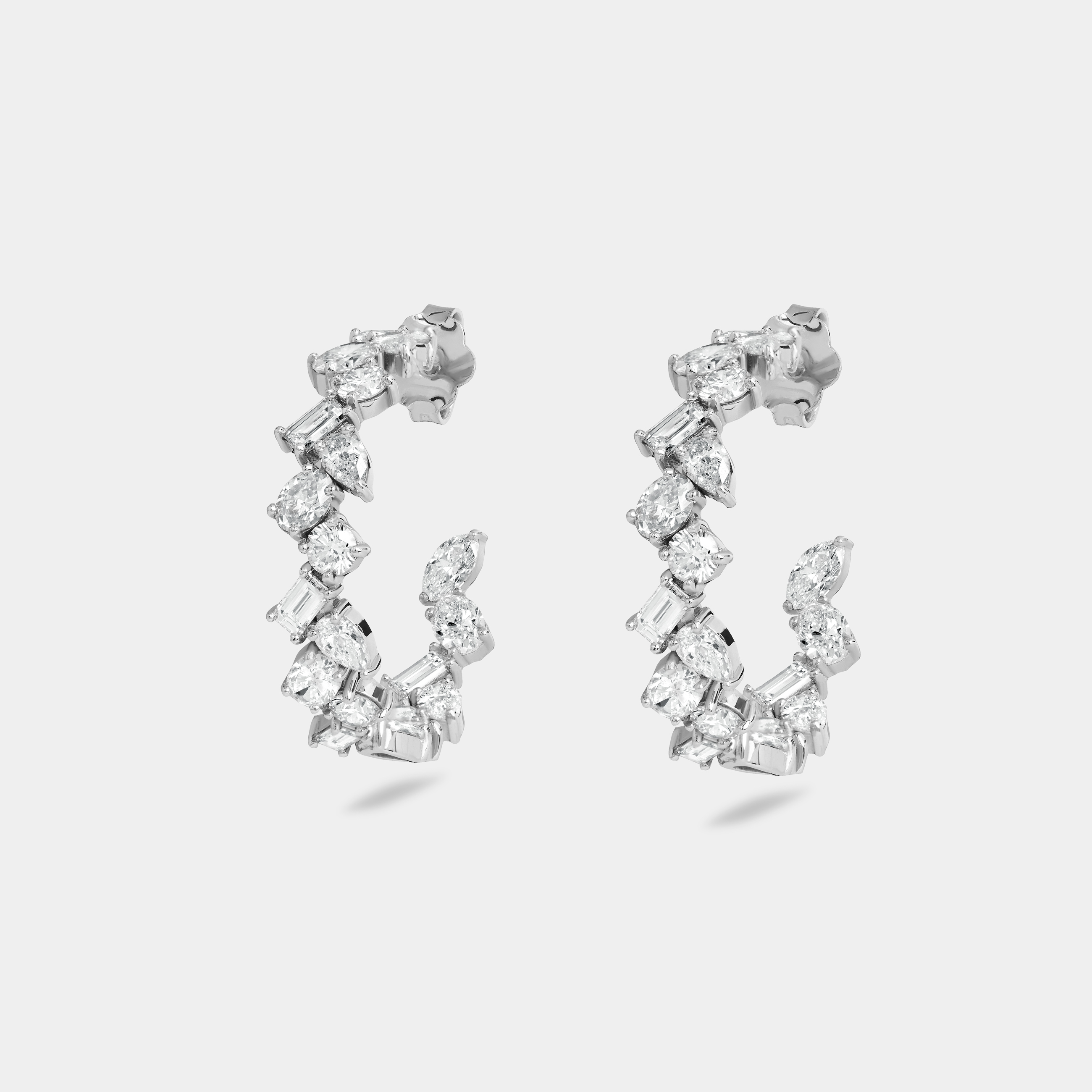 Créoles Multi Shape Diamonds 