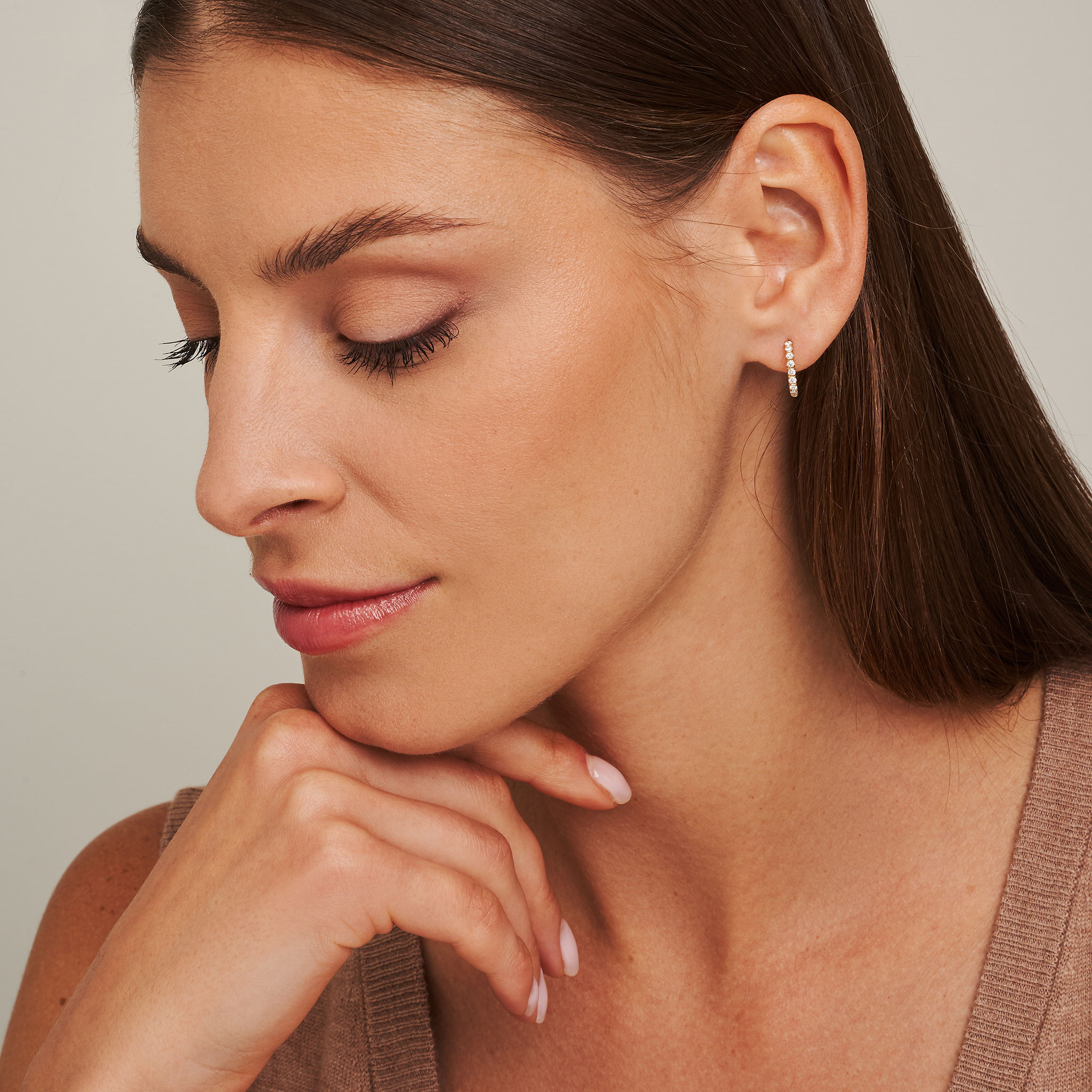 mc7e2 links collection single small hoop earrings jewels