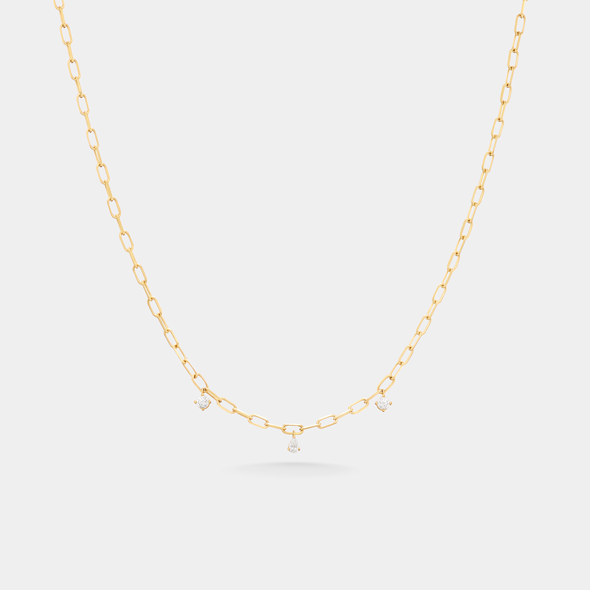 m30n1 delicate 3 diamond necklace jewels