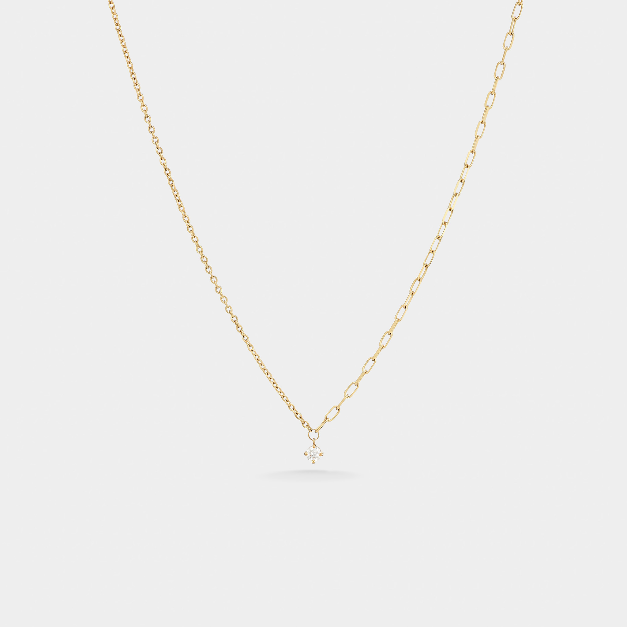 m30n2 delicate solitaire mix necklace jewels