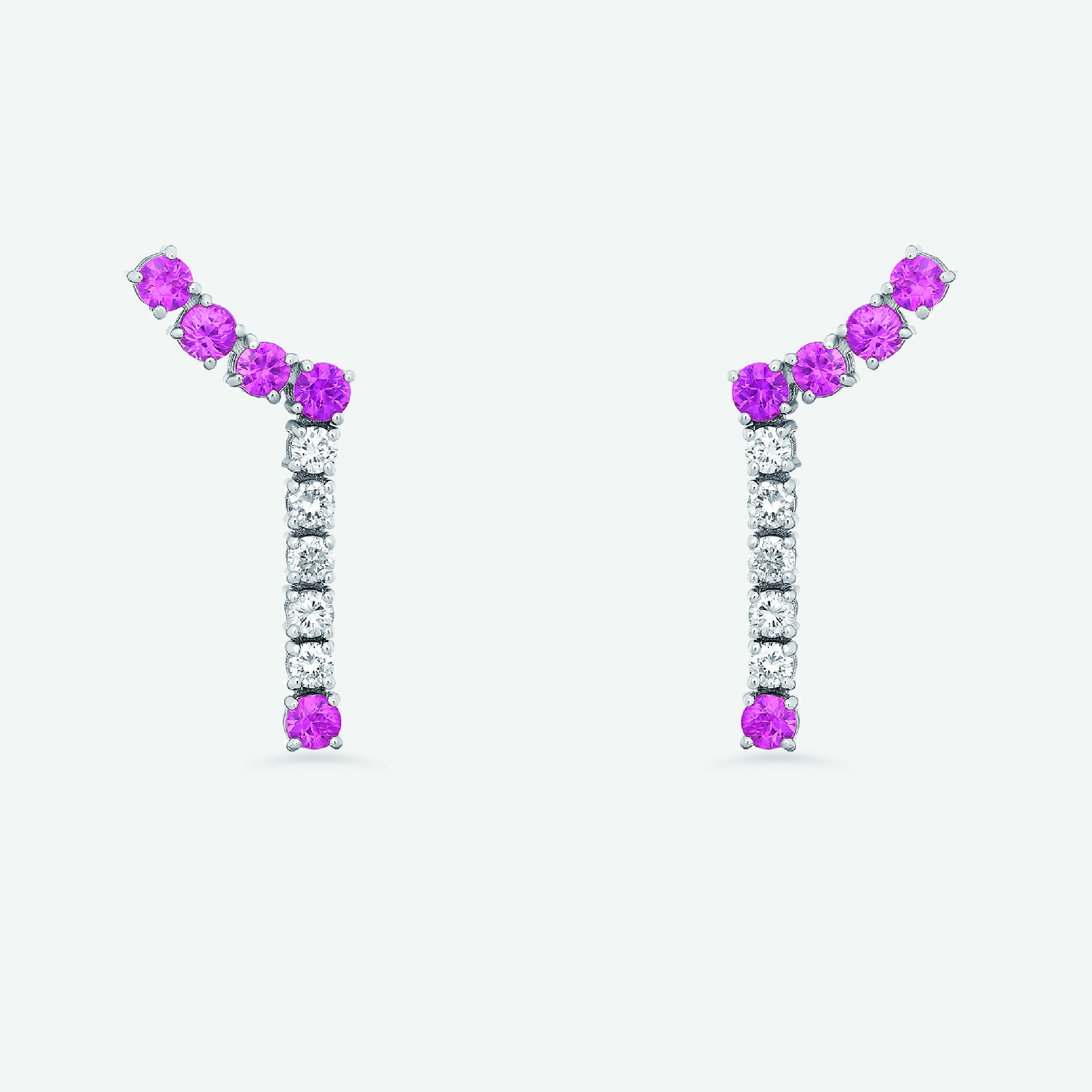 m6e4 classic riviera pink earrings jewels