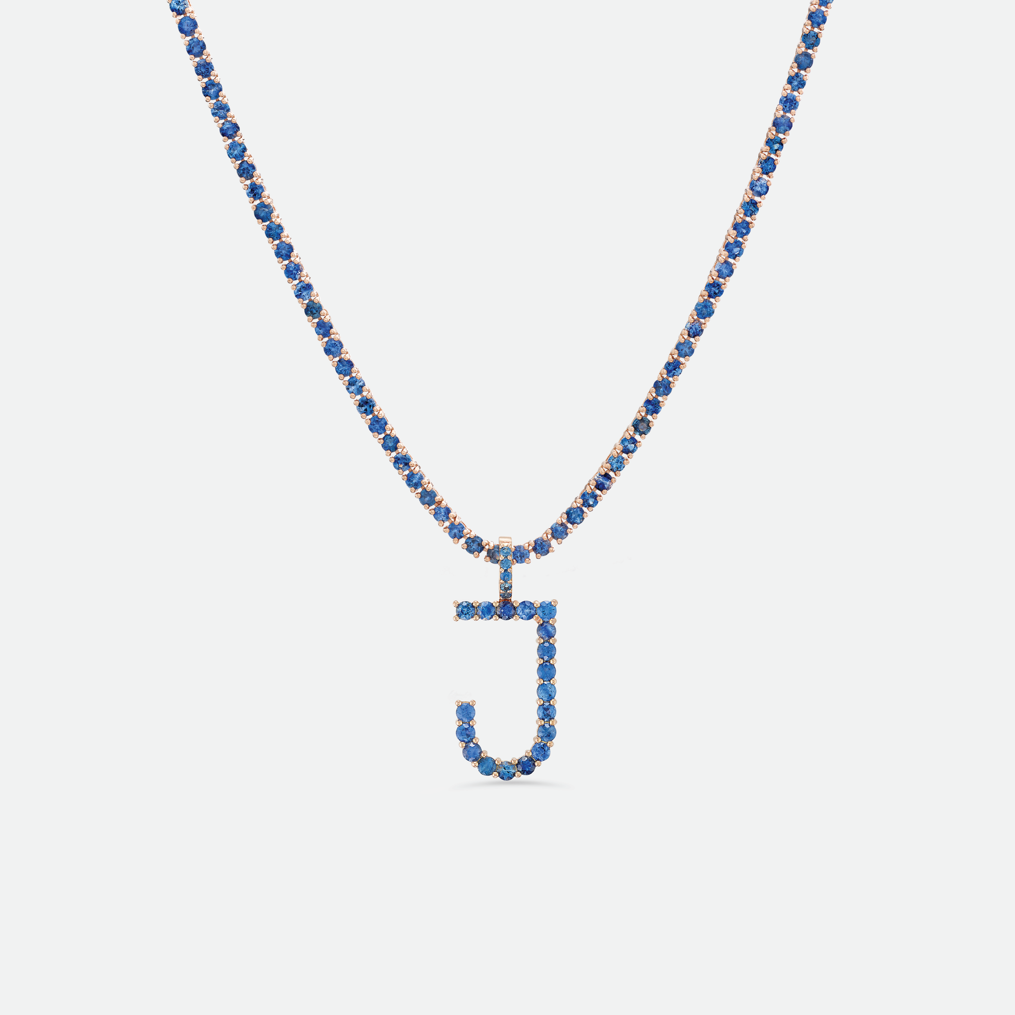 h15n5 exclusive initial riviera necklace blue jewels