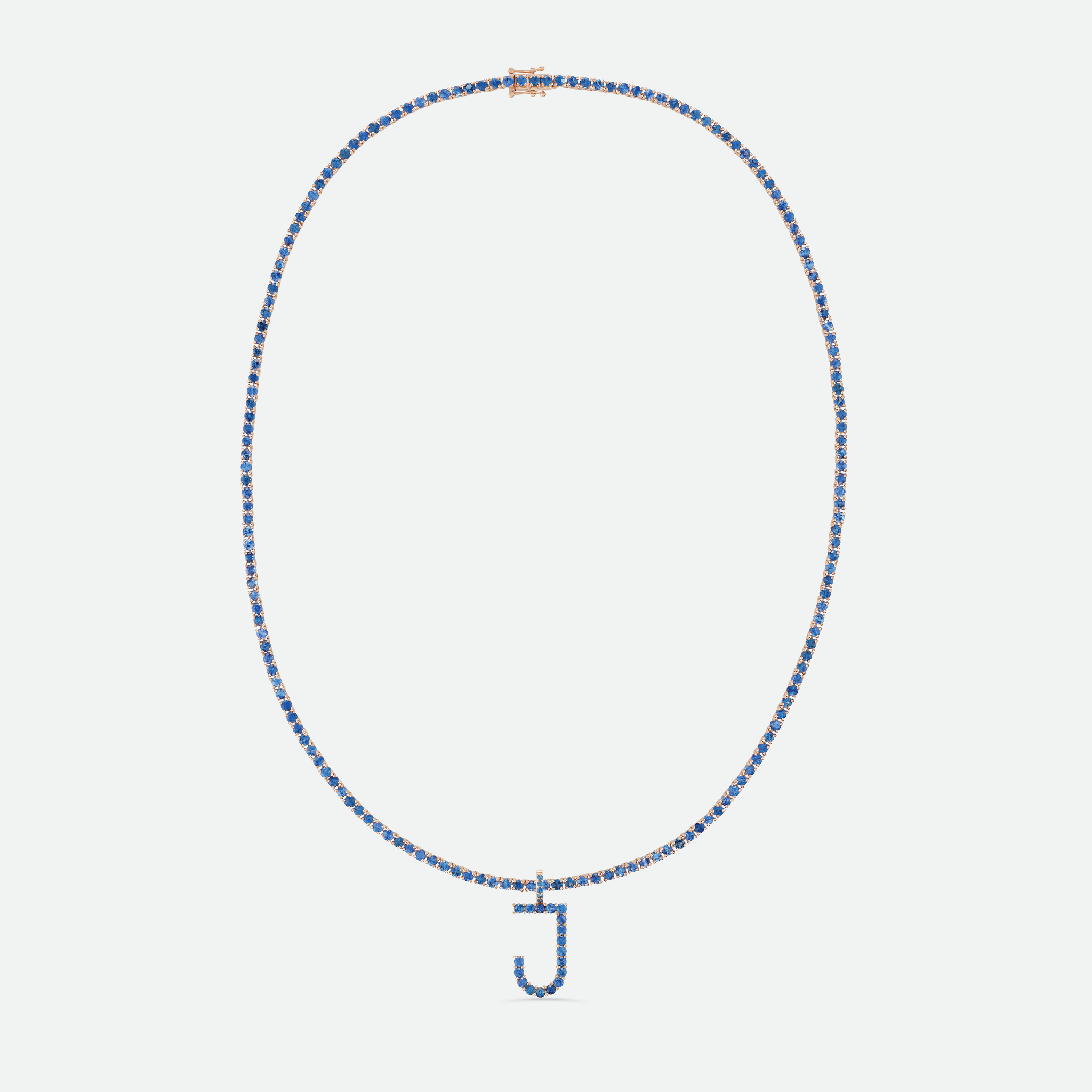 Collier Exclusive Initial Riviera Blue