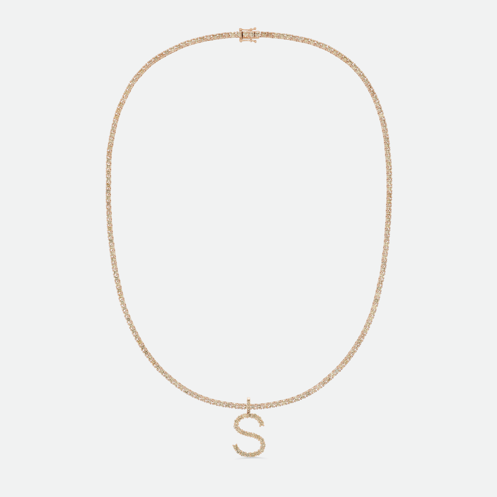 Collier Exclusive Initial Riviera Brown