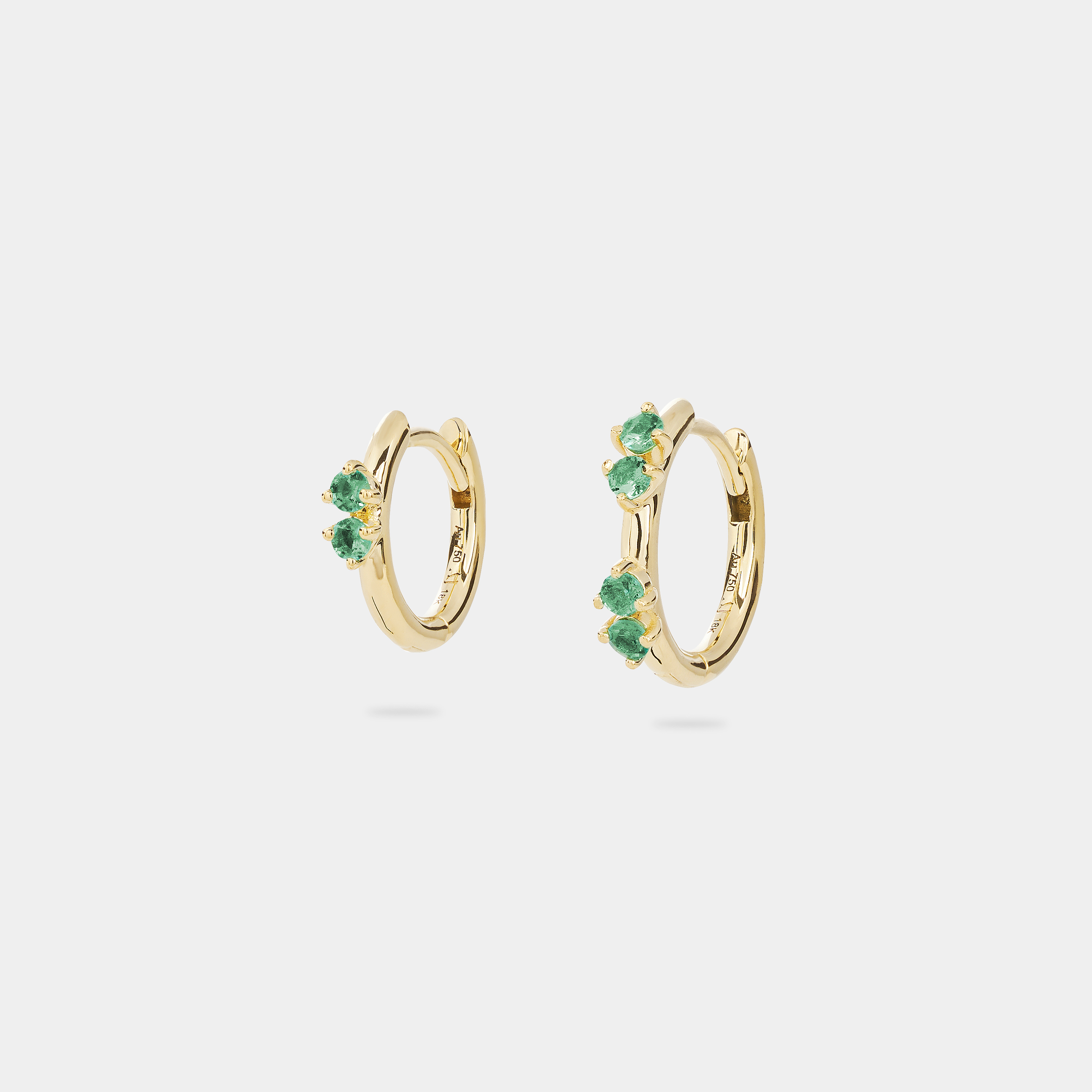 Minimal Round Huggies Emerald