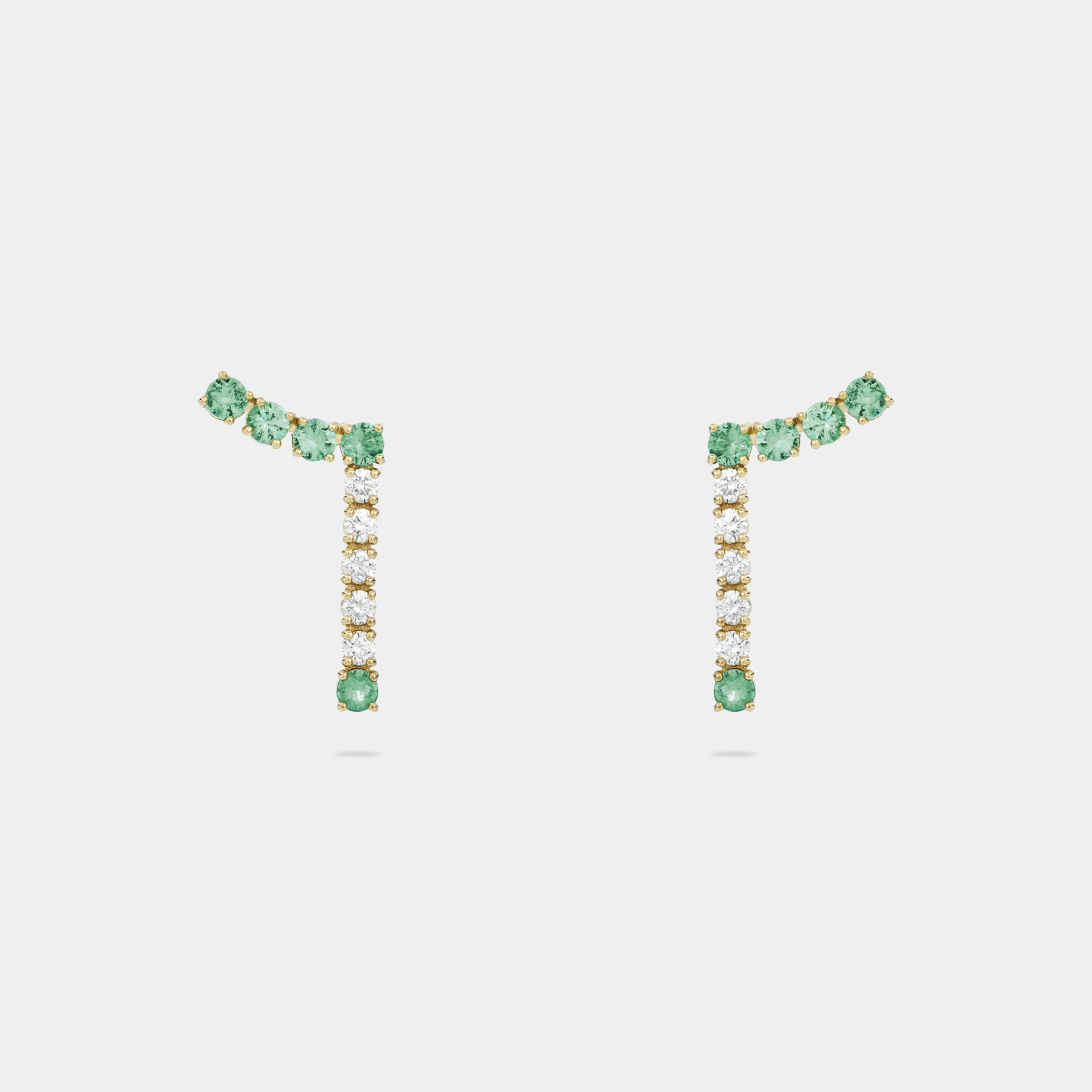 m6e4e classic riviera emerald earrings jewels