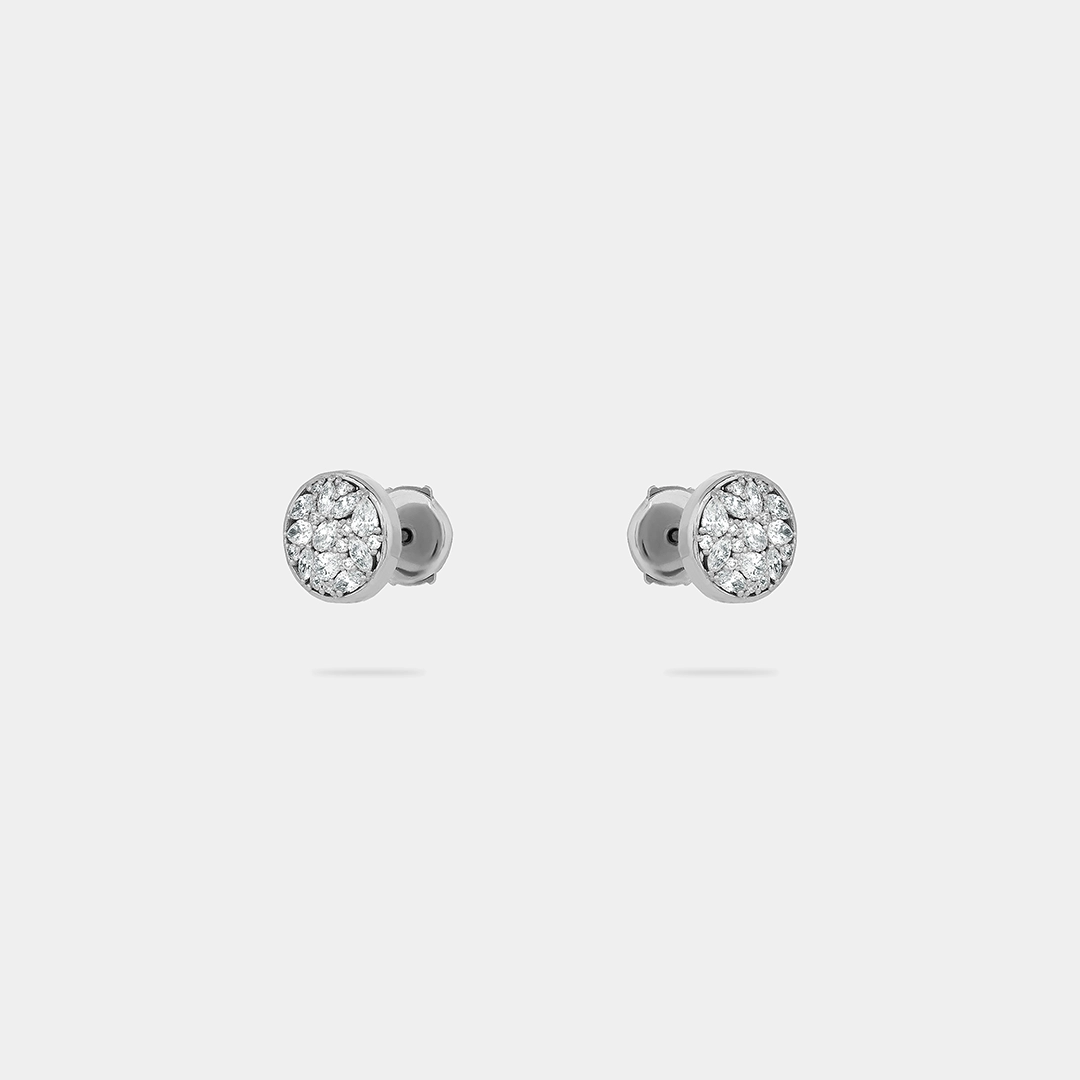 Boucles d’oreilles Round Signet 2-in-1 Drop 