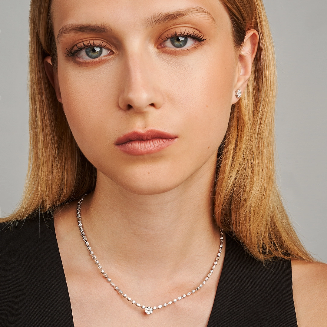 Pear and shape 2 in 1 Necklace