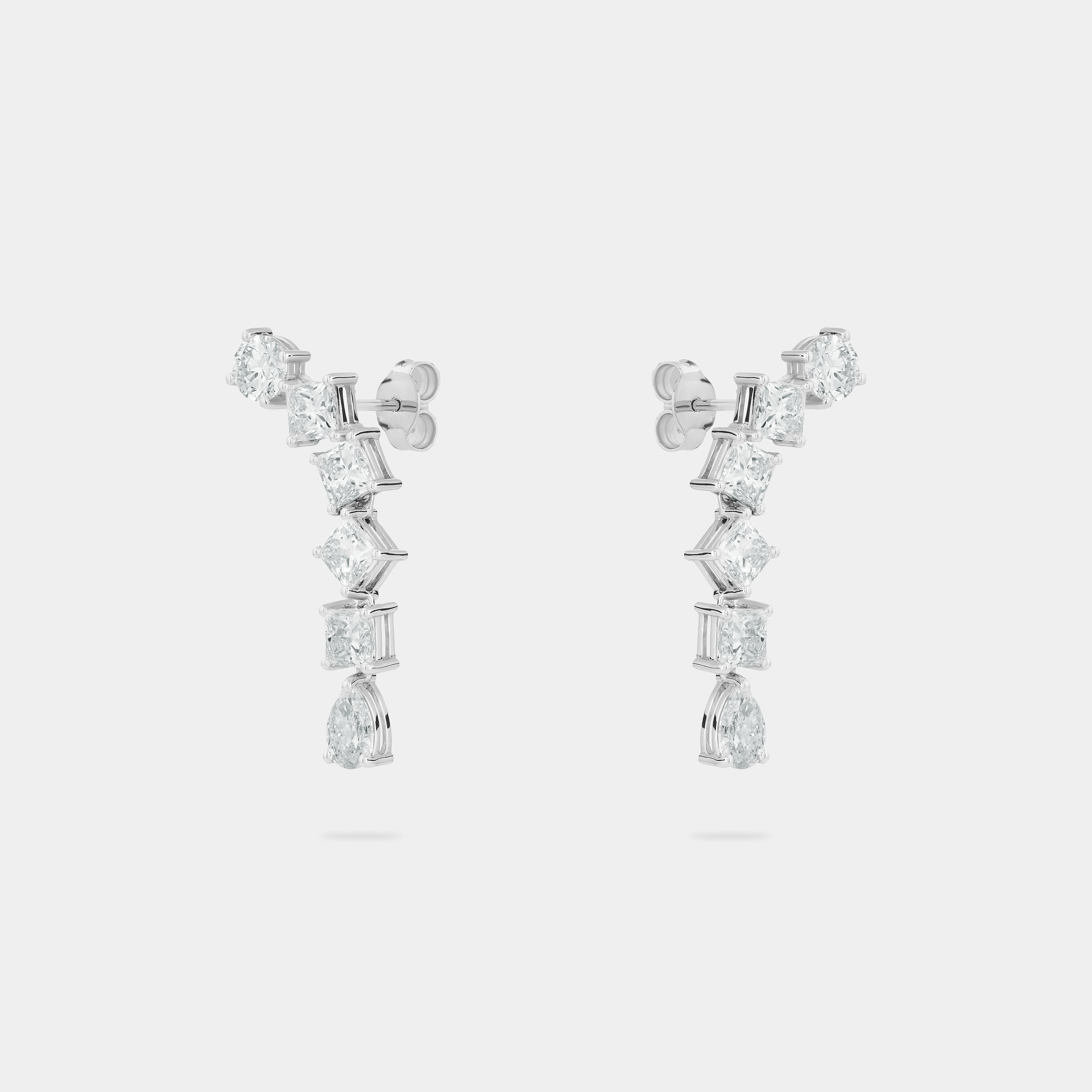 Radiant Multishape Riviera Earrings