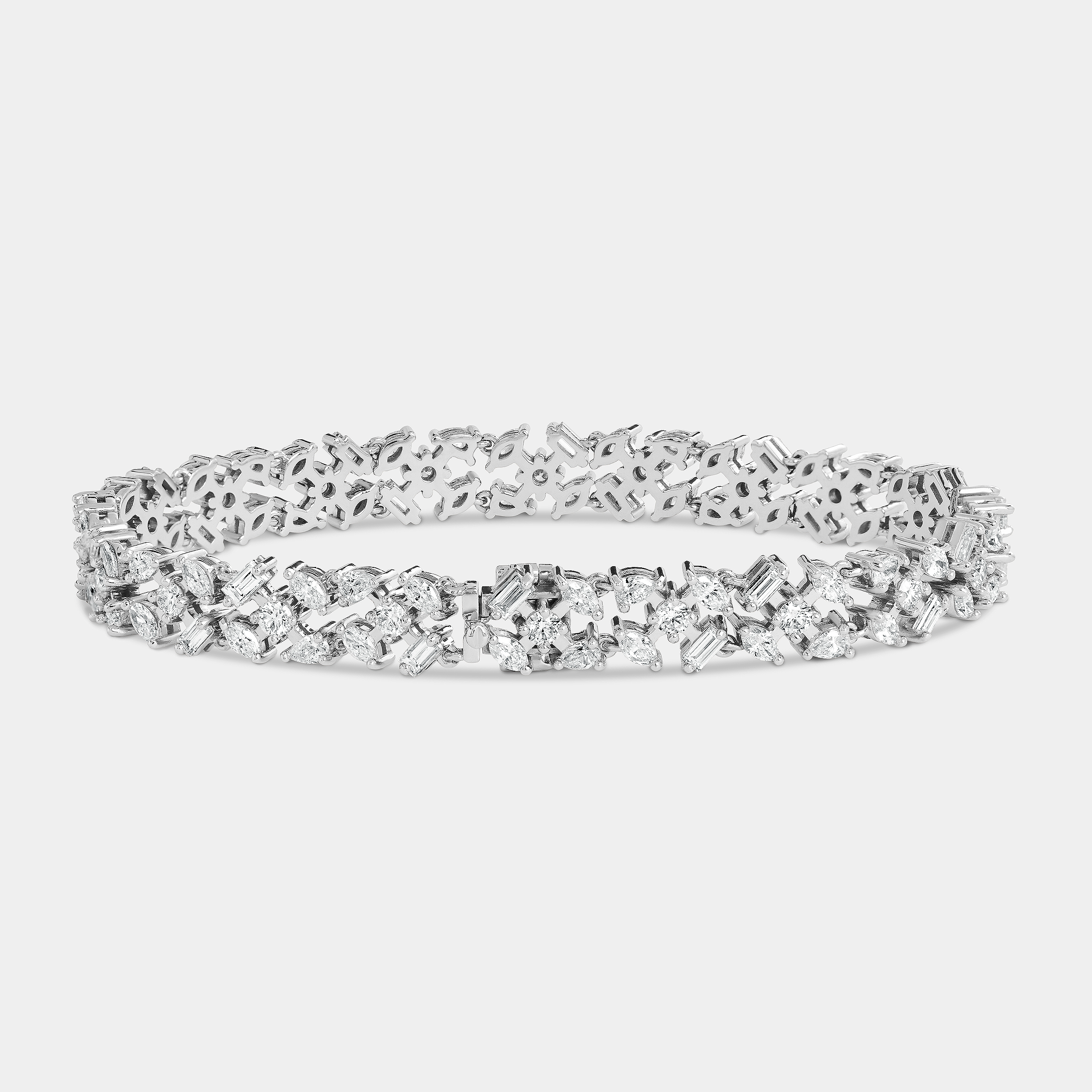 Multi Shape Diamonds Bracelet II