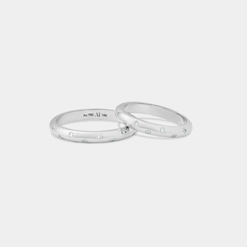 lewb71 minimalist couples ring ii 18k gold with diamonds jewels