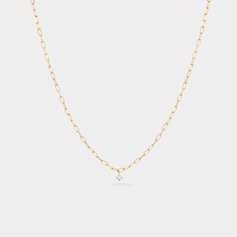 m30n4 delicate solitaire necklace jewels
