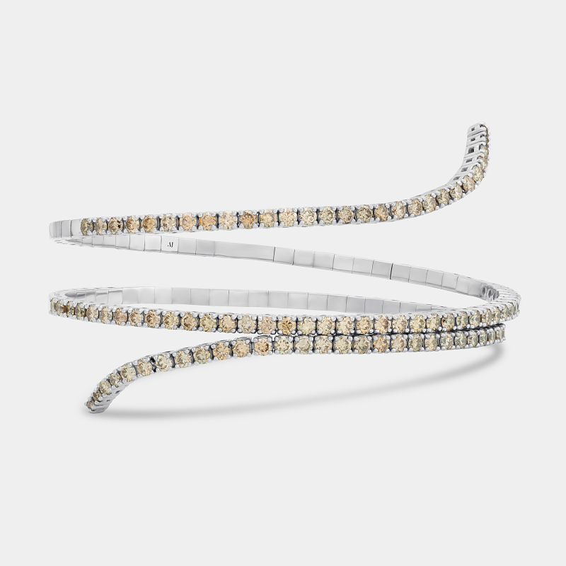 m33b4 medusa brown bangle jewels