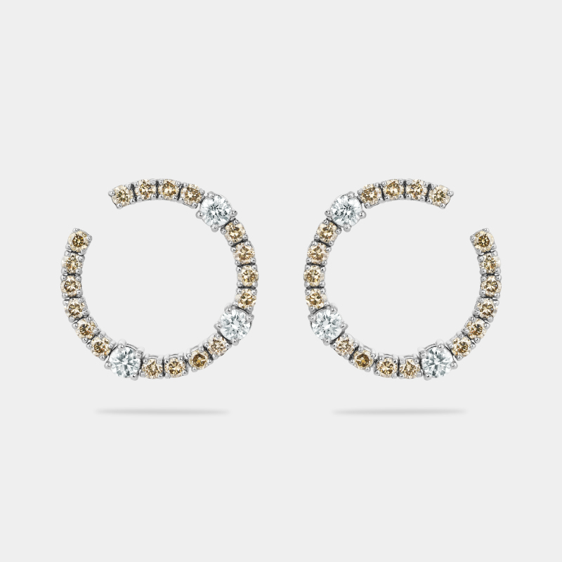 m32e2 embrace brown earrings jewels