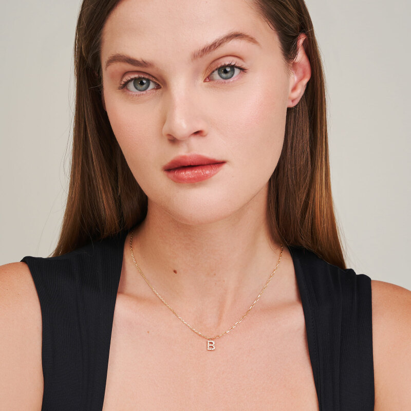 m29n4 letter mix necklace jewels