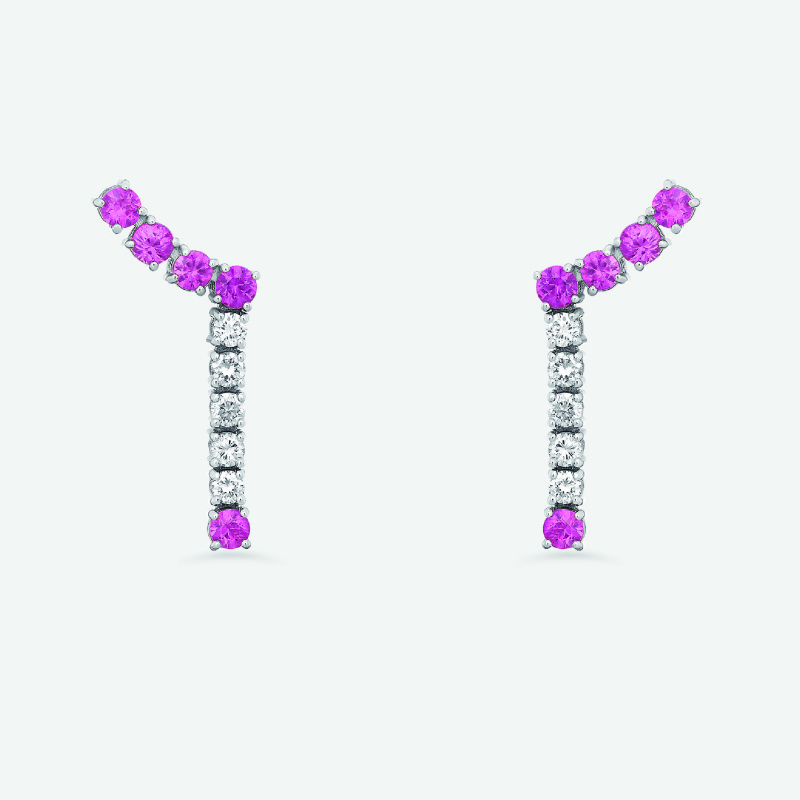 m6e4 classic riviera pink earrings jewels