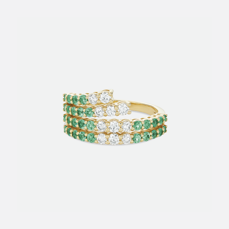 m6r4e classic riviera emerald ring jewels