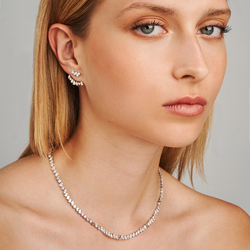 m3e4 multi shape diamonds 2 in 1 earrings jewels